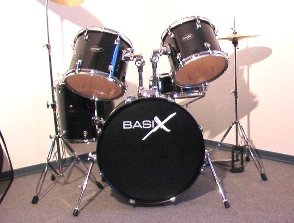 BASIX Drum Set Cinque Pezzi modello CONCEPT LINE BK  Nera