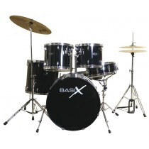 BASIX Drum Set Cinque Pezzi modello CONCEPT LINE BK  Nera