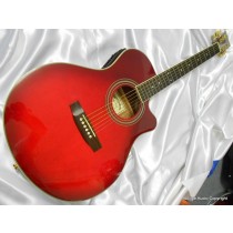 MARTIN SIGMA  Chitarra  Folk Elettrificata  TB-1 TR  Transparent Red